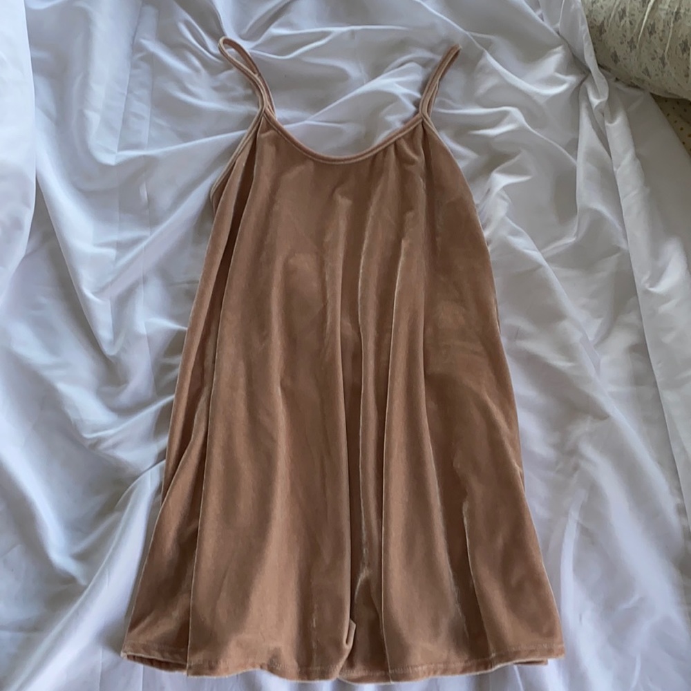 Blush Velvet Mini Dress